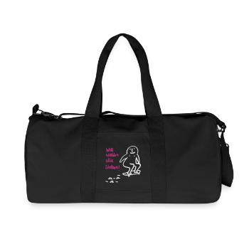 Wir werden alle sterben! - Recycelte Canvas-Sporttasche von Stanley/Stella - Schwarz - Vorne