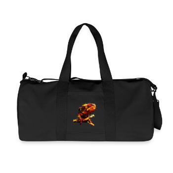 gxp perfect chamaeleon chameleon - Recycelte Canvas-Sporttasche von Stanley/Stella - Schwarz - Vorne
