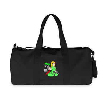 Women life freedom - Recycelte Canvas-Sporttasche von Stanley/Stella - Schwarz - Vorne