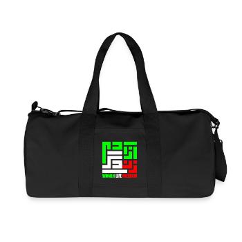 Women life freedom - Recycelte Canvas-Sporttasche von Stanley/Stella - Schwarz - Vorne