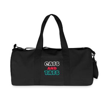 Chats et Tats - Sac de sport en toile recyclée Stanley/Stella - noir - Devant