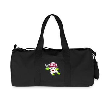 Ciseaux de coiffeur aux champignons - Sac de sport en toile recyclée Stanley/Stella - noir - Devant