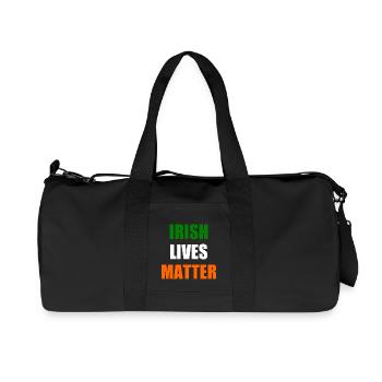 Irish lives matter - Sac de sport en toile recyclée Stanley/Stella - noir - Devant