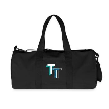 T Letter - Recycled Canvas Sports Bag by Stanley/Stella - black - Front