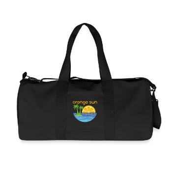 Orange Sun - Recycled Canvas Sports Bag by Stanley/Stella - black - Front