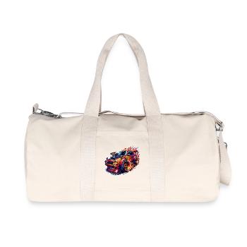 Voiture de sport tuning voiture - Sac de sport en toile recyclée Stanley/Stella - blanc naturel - Devant