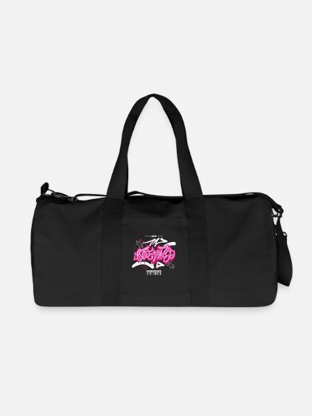Streetwear Urban Graffiti - Recycelte Canvas-Sporttasche von Stanley/Stella - Schwarz