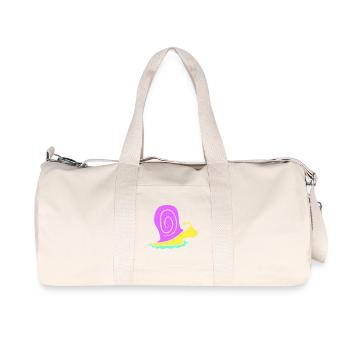 Schneckenhaus Schnecke bunt Süß Silhouette cool - Recycelte Canvas-Sporttasche von Stanley/Stella - Naturweiß - Vorne