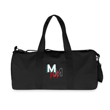M Lettering Gifts - Recycled Canvas Sports Bag by Stanley/Stella - black - Front
