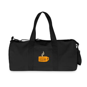 Dennis comme une tasse de thé - Sac de sport en toile recyclée Stanley/Stella - noir - Devant