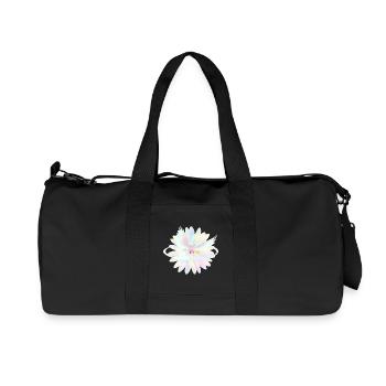 Pastel dove in rainbow light - Recycled Canvas Sports Bag by Stanley/Stella - black - Front
