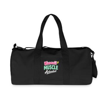 Anime Strong Girl qui prend la Force - Sac de sport en toile recyclée Stanley/Stella - noir - Devant