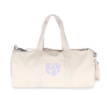 Rad Grandma - Vintage Heart (Custom Color) - Recycled Canvas Sports Bag by Stanley/Stella - natural - Front
