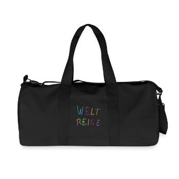 World Tour Clay Letters Jeu de couleurs - Sac de sport en toile recyclée Stanley/Stella - noir - Devant