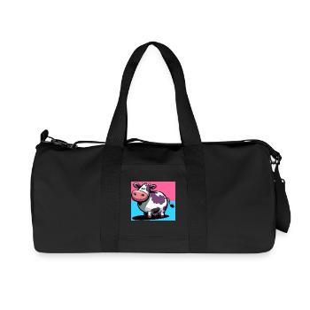 cow - Recycled Canvas Sports Bag by Stanley/Stella - black - Front
