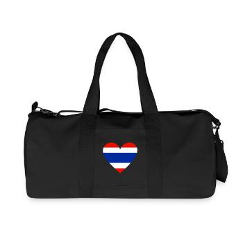 Thailand Heart - Recycelte Canvas-Sporttasche von Stanley/Stella - Schwarz - Vorne