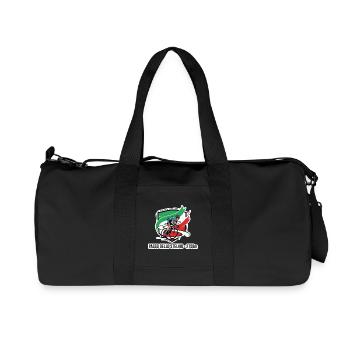 Passo Dello Stelvio Fahrerabzeichen 2758m - Recycelte Canvas-Sporttasche von Stanley/Stella - Schwarz - Vorne