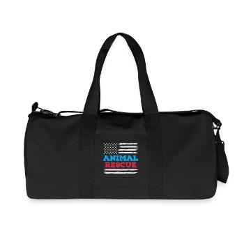 Refuge bénévole American Flag Animal Rescue - Sac de sport en toile recyclée Stanley/Stella - noir - Devant