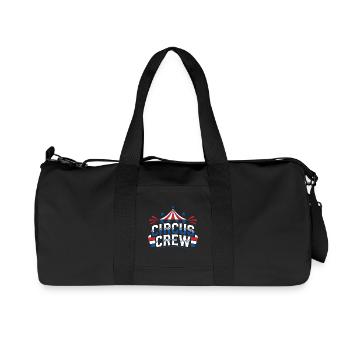 Circus Crew Funny Children's Circus - Recycled Canvas Sports Bag by Stanley/Stella - black - Front