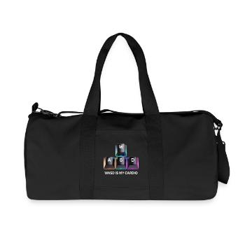Clavier de jeu drôle WASD Mon Cardio Gamer - Sac de sport en toile recyclée Stanley/Stella - noir - Devant