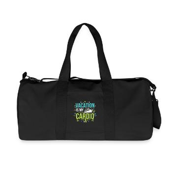 Mamie en croisière, Mamie sur le pont, - Sac de sport en toile recyclée Stanley/Stella - noir - Devant