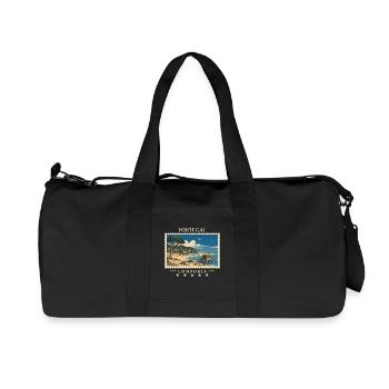 Portugal Comporta Vintage Reisemarke - Recycelte Canvas-Sporttasche von Stanley/Stella - Schwarz - Vorne