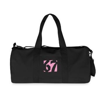 67 Minimal Streetwear Trend Design - Recycelte Canvas-Sporttasche von Stanley/Stella - Schwarz - Vorne
