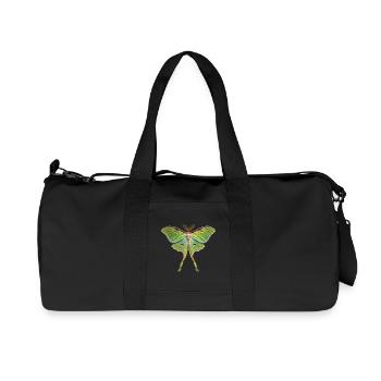 Luna Moth Actias luna - Recycled Canvas Sports Bag by Stanley/Stella - black - Front