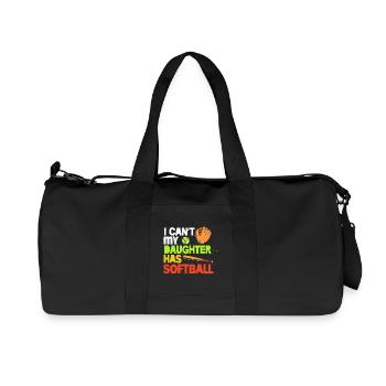 Softball Mom Softball Mom - Recycled Canvas Sports Bag by Stanley/Stella - black - Front