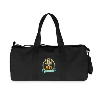 Geburtstag so gut kann man mit 50 aussehen - Recycelte Canvas-Sporttasche von Stanley/Stella - Schwarz - Vorne