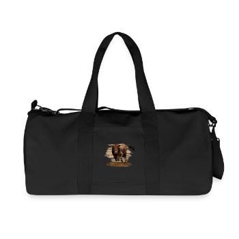 Bull - Sac de sport en toile recyclée Stanley/Stella - noir - Devant