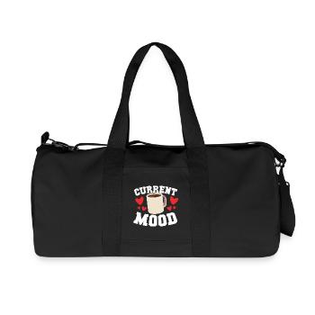 95 current mood coffee - Recycelte Canvas-Sporttasche von Stanley/Stella - Schwarz - Vorne
