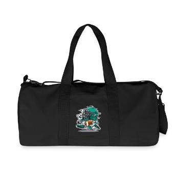 AMERICAN FOOTBALL PLAYER- Football Comic Gift - Recycled Canvas Sports Bag by Stanley/Stella - black - Front