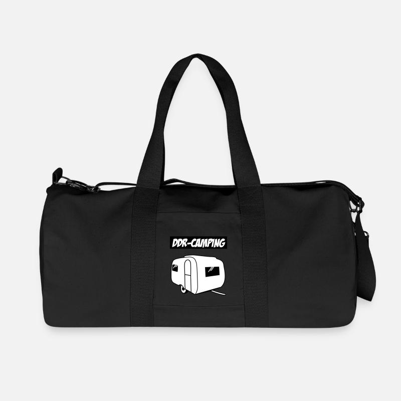 DDR-Camping QEK Junior - Recycelte Canvas-Sporttasche von Stanley/Stella - Schwarz