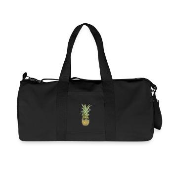Th.. Life Ananas Geschenk Idee - Recycelte Canvas-Sporttasche von Stanley/Stella - Schwarz - Vorne