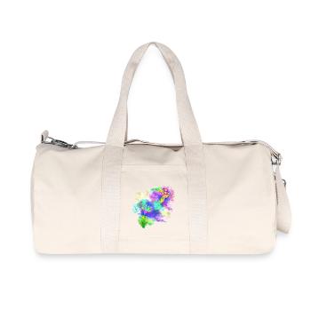 Ladybug flower star design hand drawn - Recycled Canvas Sports Bag by Stanley/Stella - natural - Front