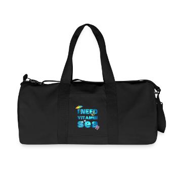 I need vitamin sea Beach - Recycled Canvas Sports Bag by Stanley/Stella - black - Front