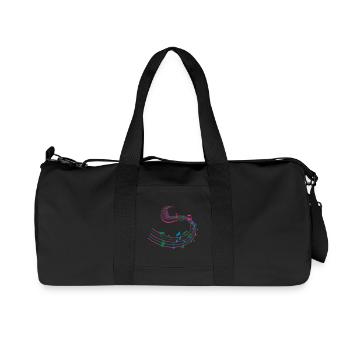 Musique - Sac de sport en toile recyclée Stanley/Stella - noir - Devant