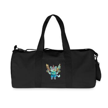 Killer Kitty - Recycelte Canvas-Sporttasche von Stanley/Stella - Schwarz - Vorne