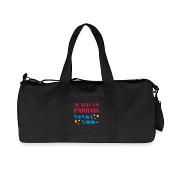 Onkel / Tante / Vetter / Cousin / Kusine - Recycelte Canvas-Sporttasche von Stanley/Stella - Schwarz - Vorne