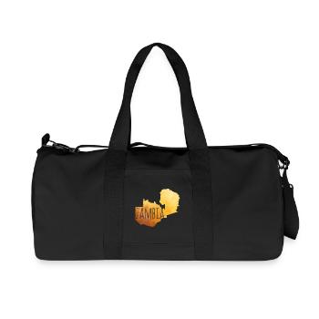 Zambia - Recycelte Canvas-Sporttasche von Stanley/Stella - Schwarz - Vorne