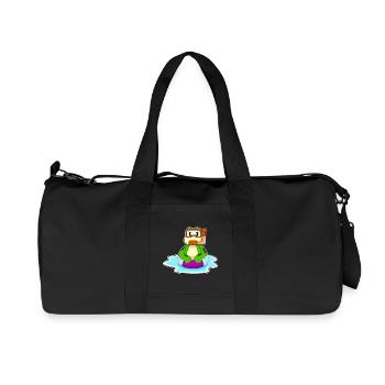 Frosch Taucher Schnorchel Tauchen - Recycelte Canvas-Sporttasche von Stanley/Stella - Schwarz - Vorne