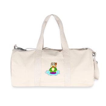 Frog Diver Snorkel Diving - Recycled Canvas Sports Bag by Stanley/Stella - natural - Front