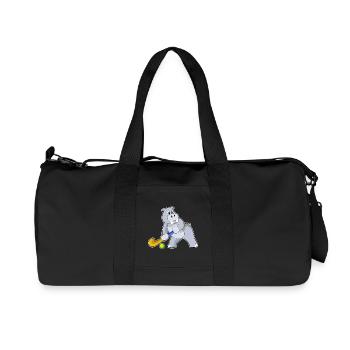 Hippopotamus Hockey sur gazon Stick - Sac de sport en toile recyclée Stanley/Stella - noir - Devant