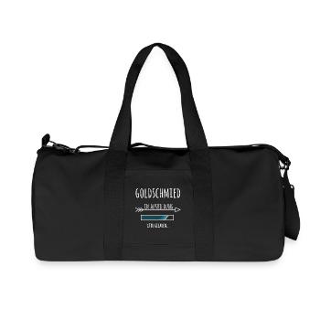 Goldschmied Ausbildung Beruf Geschenk Gold - Recycelte Canvas-Sporttasche von Stanley/Stella - Schwarz - Vorne
