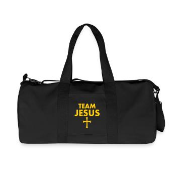 Team jesus - Recycled Canvas Sports Bag by Stanley/Stella - black - Front
