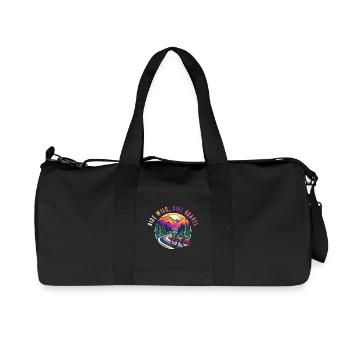 Wild Ride Gravelbike Abenteuer - Recycelte Canvas-Sporttasche von Stanley/Stella - Schwarz - Vorne