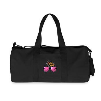 Butterfly Sunglasses - Recycled Canvas Sports Bag by Stanley/Stella - black - Front