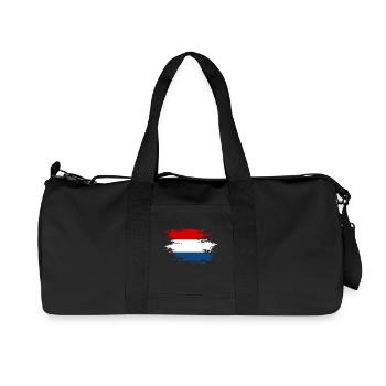 Drapeau hollandais utilisé design - Sac de sport en toile recyclée Stanley/Stella - noir - Devant