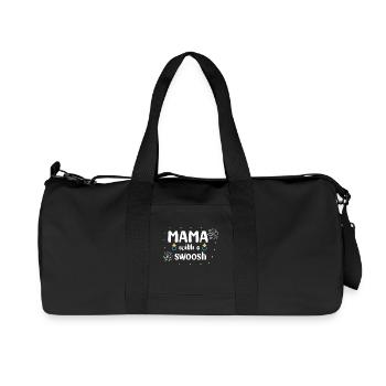 "Mama White Aswooh - Recycled Canvas Sports Bag by Stanley/Stella - black - Front